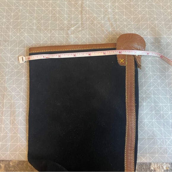 Davos Gomma Ganzo Italy Suede & Leather Flat Knee-High Boots 37 - Picture 8 of 8